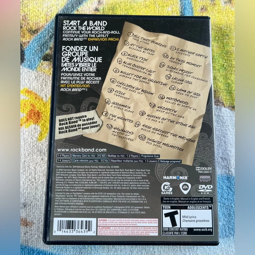 PlayStation 2 Rockband Metal Video Game - Picture 4 of 4